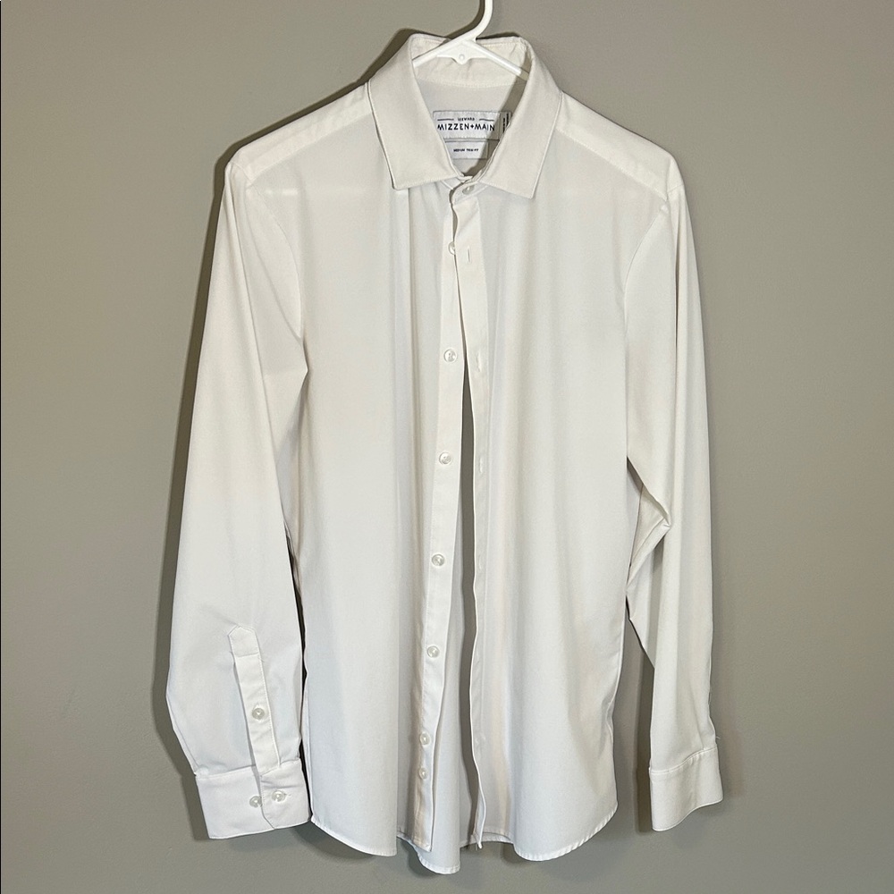 Mizzen + Main Classic White Dress Shirt